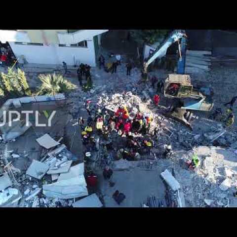 Albania: Drone footage captures earthquake aftermath amid Durres rescue ops