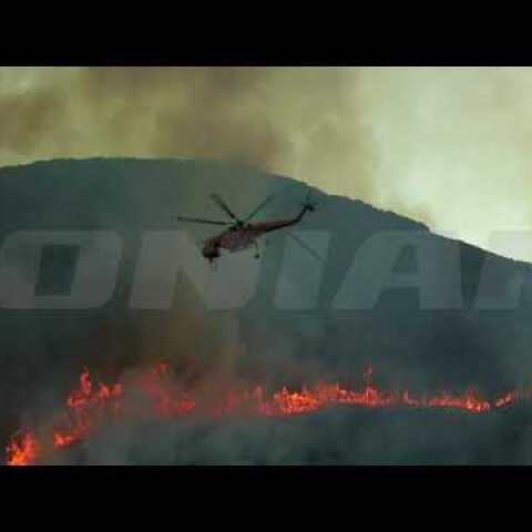 ΖΑΚΥΝΘΟΣ | Μαίνεται για δεύτερη ημέρα η φωτιά.  Μάχη με τις φλόγες δίνουν οι πυροσβέστες