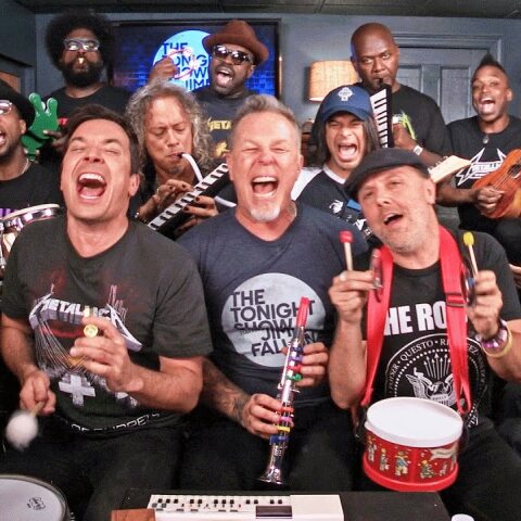Jimmy Fallon, Metallica & The Roots Sing "Enter Sandman" (Classroom Instruments)