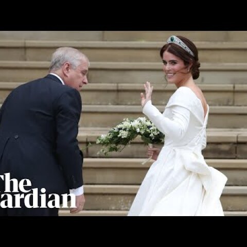 First glimpse of Princess Eugenie's wedding dress