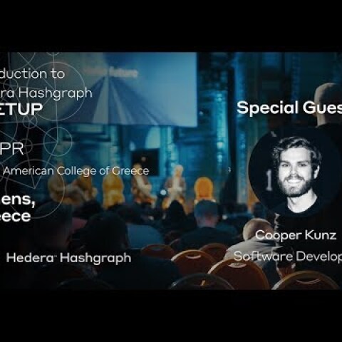 Hedera Meetup Αθήνα Απρίλιος 2019 promo video