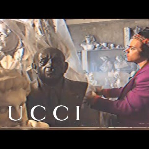 Harry Styles in the new Gucci Men’s Tailoring Campaign