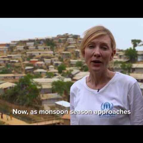 Cate Blanchett visits Rohingya refugees in Bangladesh