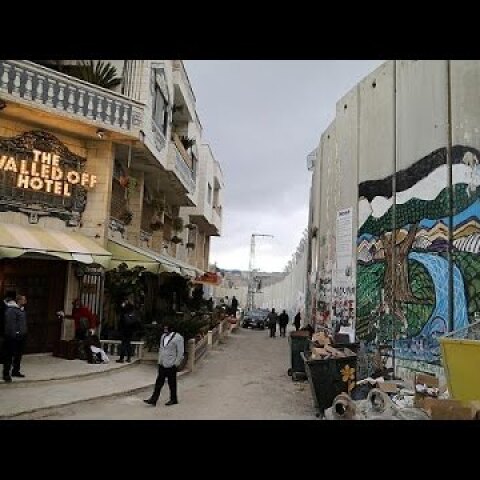 Banksy's 'Walled Off Hotel' causes a stir in the West Bank