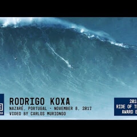 Rodrigo Koxa at Nazaré 1 - 2018 Ride of the Year Award Entry - WSL Big Wave Awards