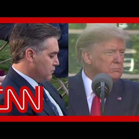 Acosta reads Trump his past remarks downplaying virus