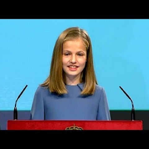Spain's Princess Leonor performs first public reading