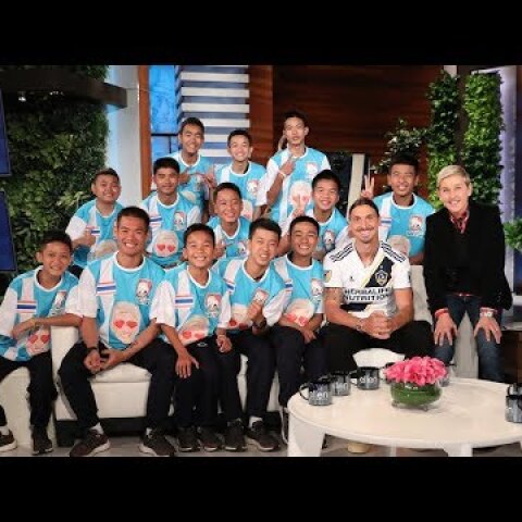 Ellen Talks to Thai Soccer Team in Their First In-Studio Interview Since Cave Rescue