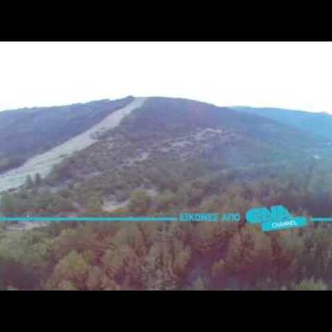 Εναέριες εικόνες απο τα καμένα στη Θάσο - μερος Α