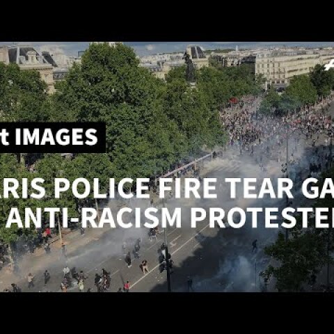 Police fire tear gas, block exit at anti-racism demonstration in Paris | AFP