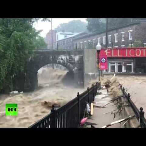 Roads submerged as severe flash flooding hits Maryland