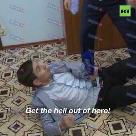 ‘None of your business’: Russian official knocks TV reporter to the ground over tough question