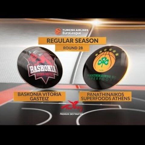 Highlights: Baskonia Vitoria Gasteiz-Panathinaikos Superfoods Athens