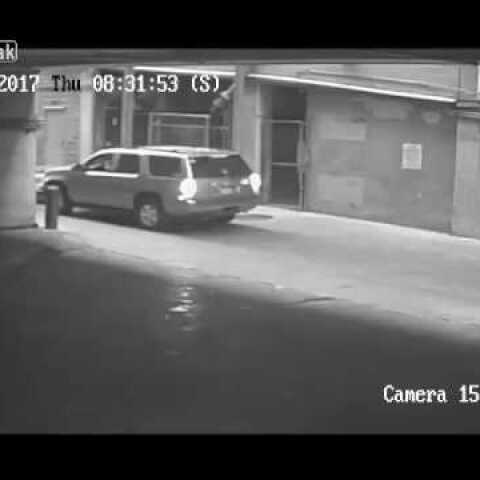 CAR FALLS SEVEN STORIES FROM PARKING GARAGE