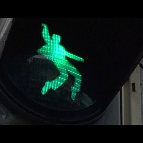 The 'King' of the road: German town puts Elvis on traffic lights