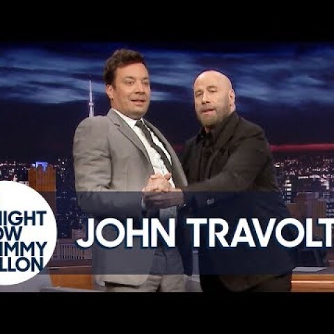 John Travolta Teaches Jimmy to Tango Like Pitbull's "3 to Tango" Music Video