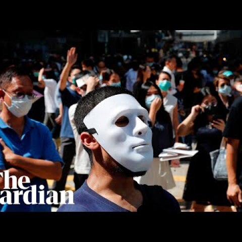 Hong Kong mask ban law sparks new protests