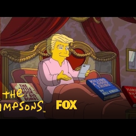 Donald Trump's First 100 Days In Office | Season 28 | THE SIMPSONS