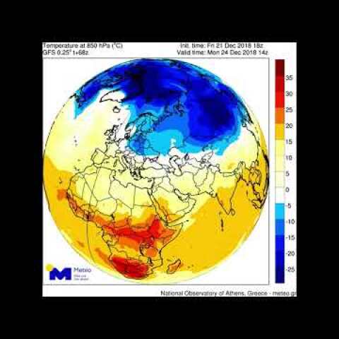 Ψυχρή εισβολή - Χριστούγεννα 2018