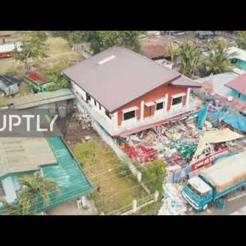 Philippines: Drone footage captures Padada earthquake aftermath