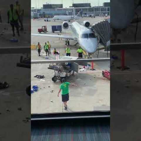 Catering Cart Goes Wild at O'Hare International Airport After Case of Water Hits Gas Pedal