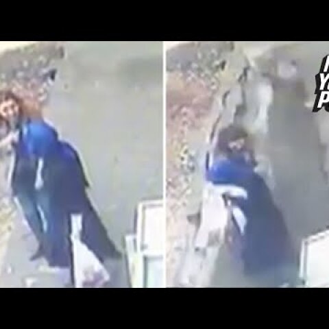 Collapsing sidewalk swallows two women whole
