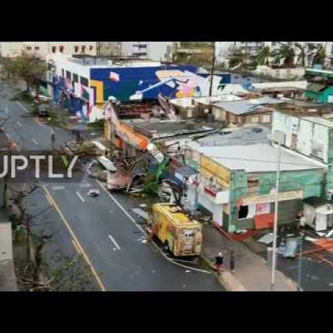 Puerto Rico: San Juan's streets strewn with wreckage in aftermath of Hurricane Maria