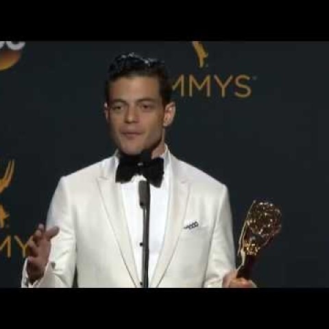 Rami Malek Emmys 2016 Full Backstage Speech