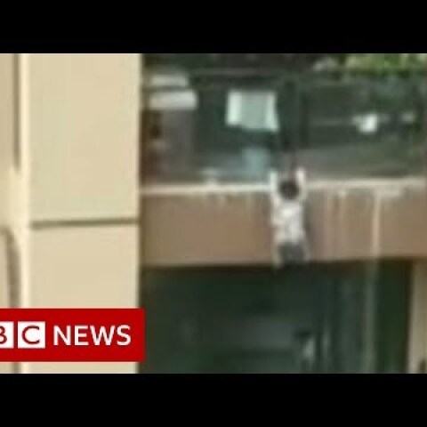 Toddler falls six storeys and survives - BBC News