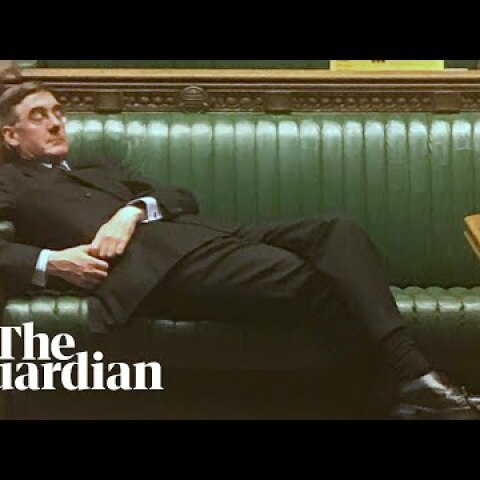 'Sit up!': Caroline Lucas slams Jacob Rees-Mogg's body language during Brexit debate