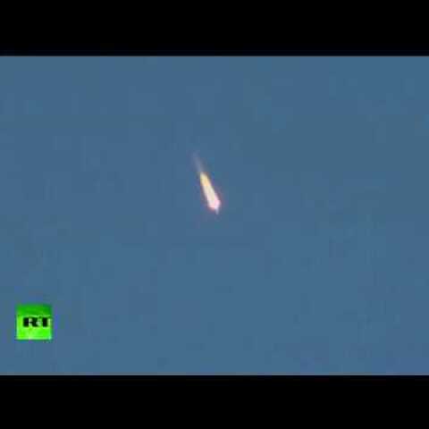 Moment Soyuz MS-10 rocket carrying crew to ISS malfunctions during launch