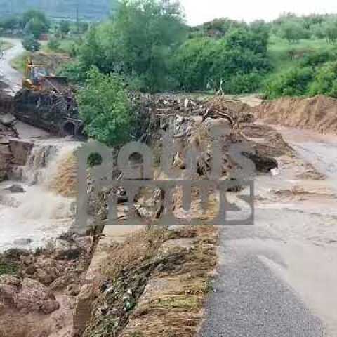 Πλημμύρες στην Ηλεία - Εικόνες καταστροφής
