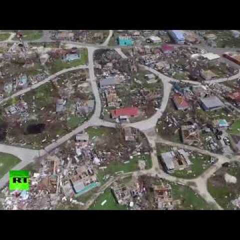 Paradise in ruins: Devastation caused by Irma in Barbuda (AERIAL FOOTAGE)