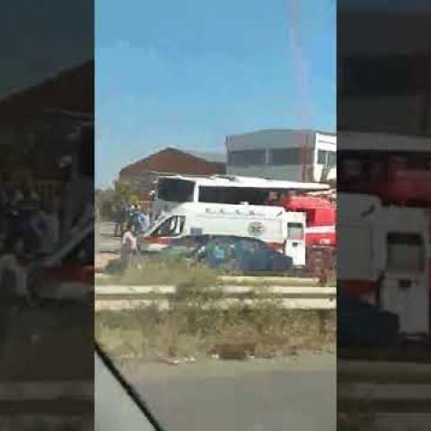 Τροχαίο με λεωφορείο στον Άγιο Αθανάσιο