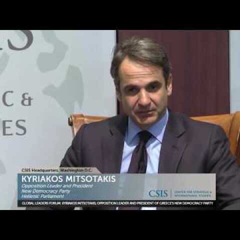 Κyriakos Mitsotakis at the Global Leaders Forum (CSIS)