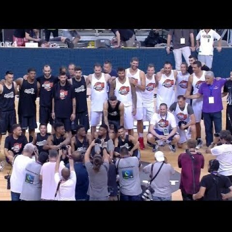 Εθνική ομάδα μπάσκετ 2005 vs Antetokounbros 92-91 Highlights ("Antetokounbros Event" 2017 Αθήνα)