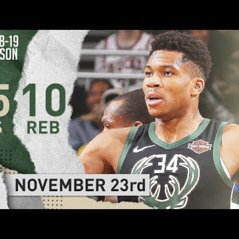 Giannis Antetokounmpo Full Highlights Bucks vs Suns 2018.11.23 - 35 Pts, 10 Reb