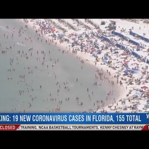 WFLA NOW: Clearwater Beach packed amid 'social distancing' for coronavirus