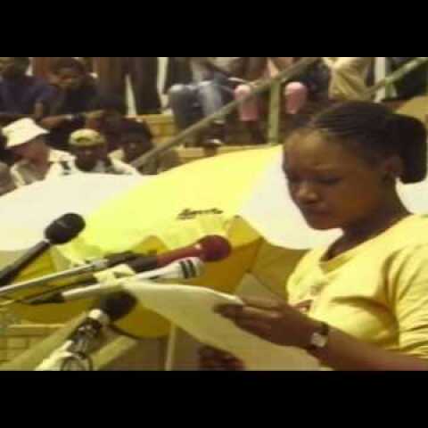 Zindzi Mandela reads her father’s rejection to PW Both in 1985