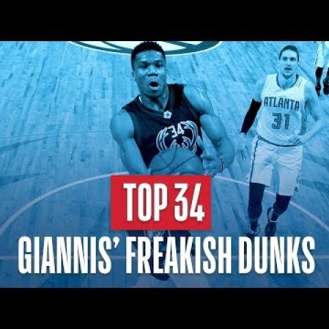 Giannis Antetokounmpo's Top 34 Freakish Dunks of His NBA Career