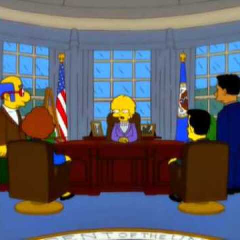 Lisa Simpson calls Donald Trump Presidency, Increased Debt