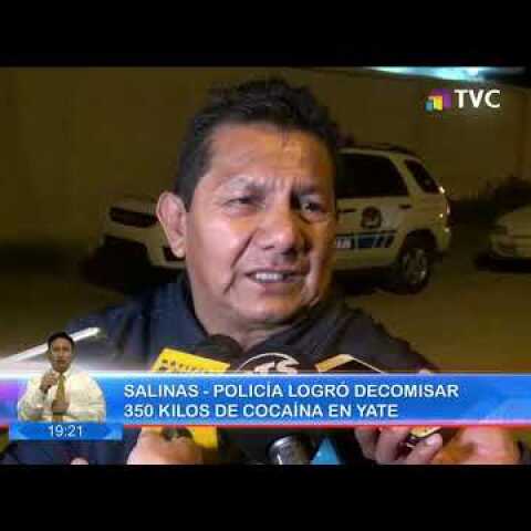 Decomisan aproximadamente 350 kilos de cocaína en el cantón Salinas