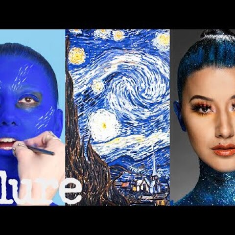 3 Makeup Artists Turn a Model into a Van Gogh Painting | Triple Take | Allure