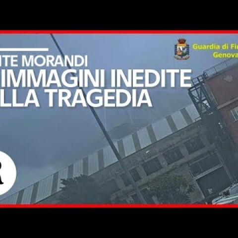 Ponte Morandi, le immagini inedite della tragedia: il crollo ripreso dalla videosorveglianza