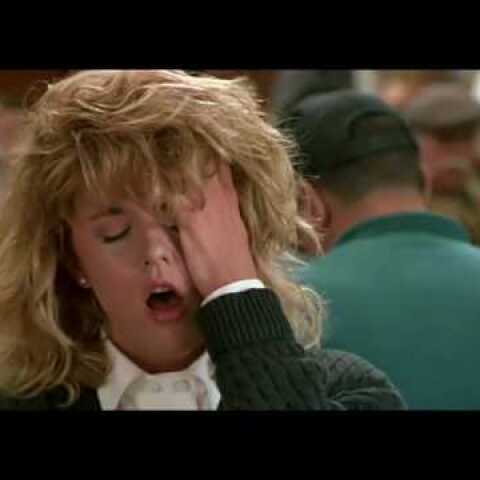 Meg Ryan's fake orgasm from "When Harry Met Sally"