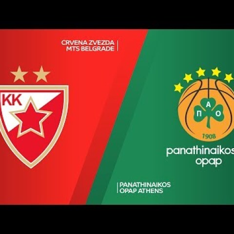 Crvena Zvezda mts Belgrade - Panathinaikos OPAP Athens Highlights | EuroLeague, RS Round 23