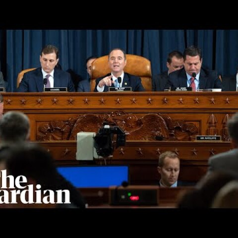 Trump impeachment inquiry: day one of public hearings – watch live