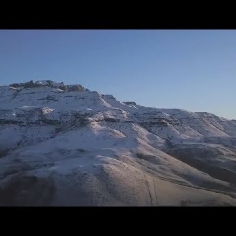 Sani Pass snowfall in KwaZulu-Natal captured in spectacular drone footage