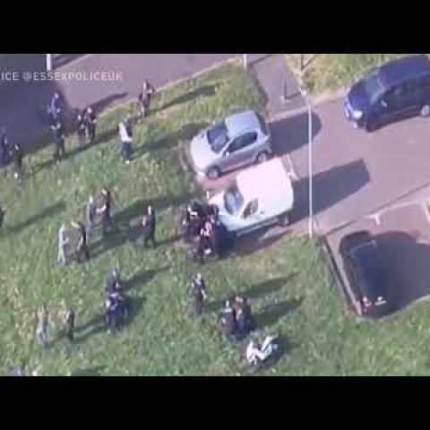 Man jailed for pouring gasoline over 8 police officers