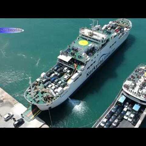 Λιμάνι Ηγουμενίτσας Κέρκυρας έξοδος πασχα 2019 μεγάλη παρασκευή